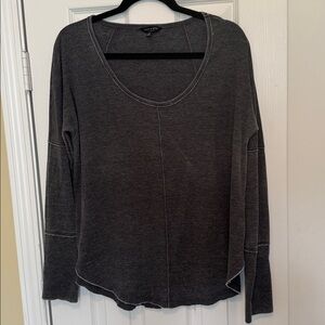 Lucky Brand Charcoal Knit Top